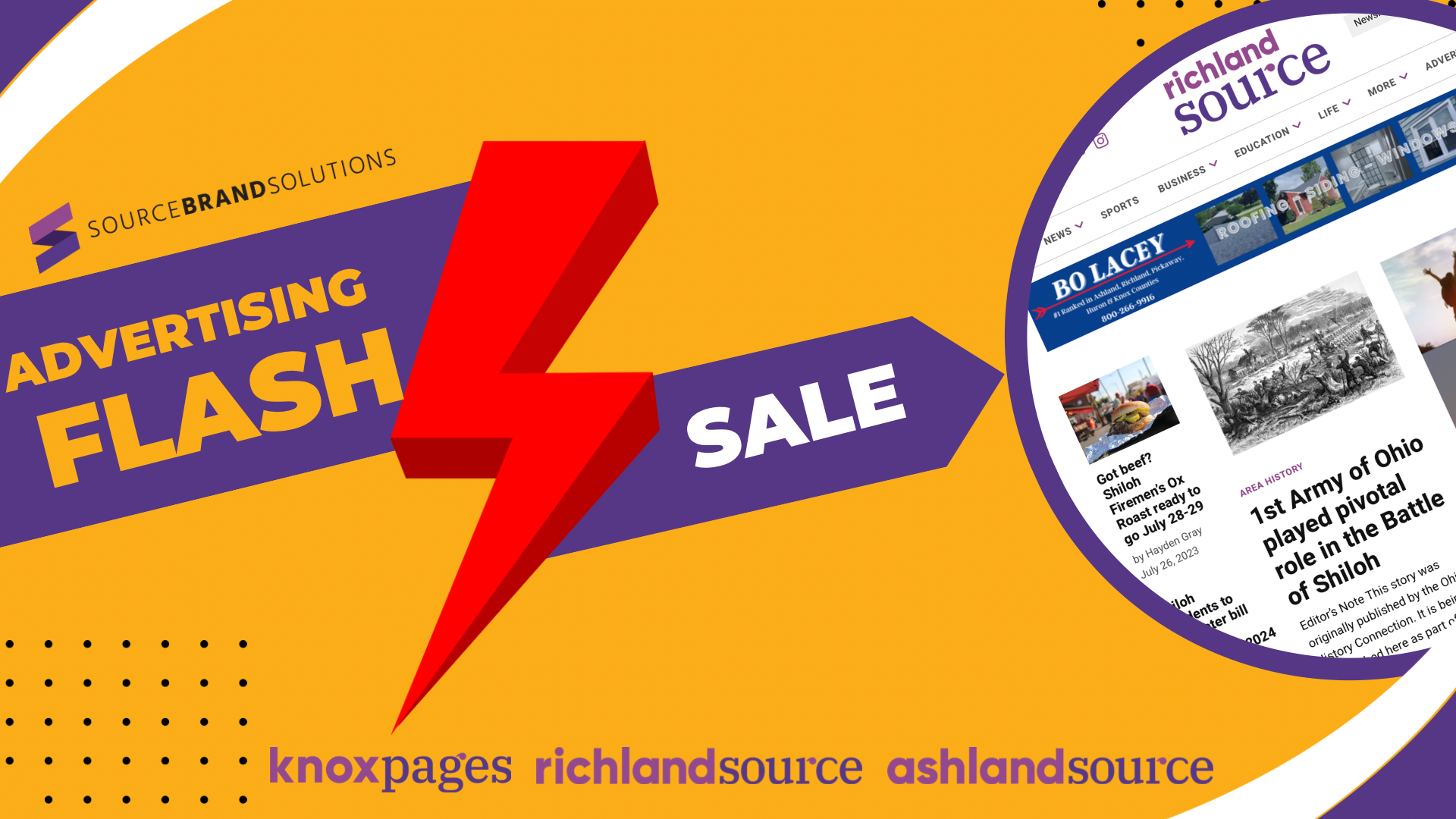 40-50% off advertising across Source Media Properties