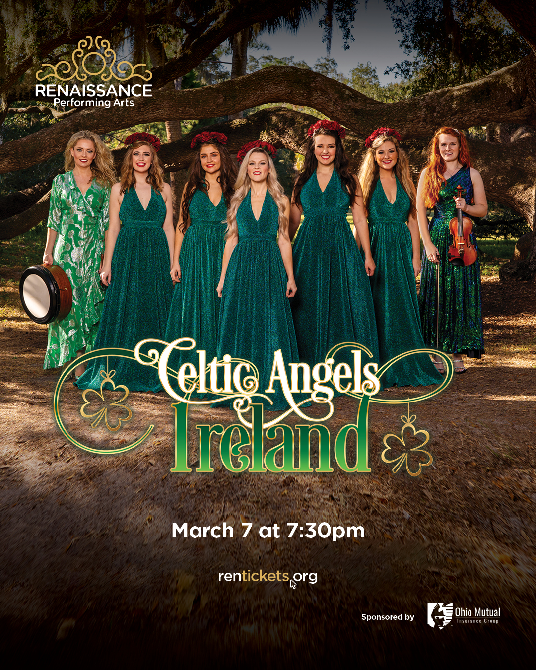Celtic Angels Ireland brings the magic of the Emerald Isle to the Renaissance Theatre