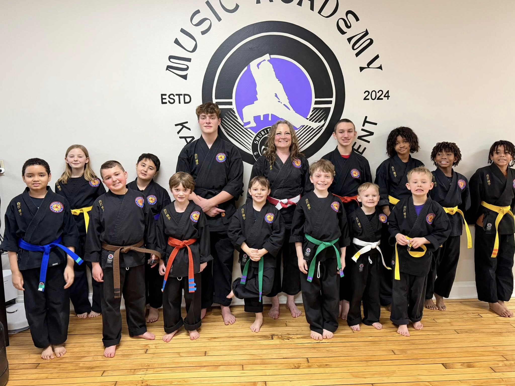 Music Academy of Karate & Empowerment has monthly promotion