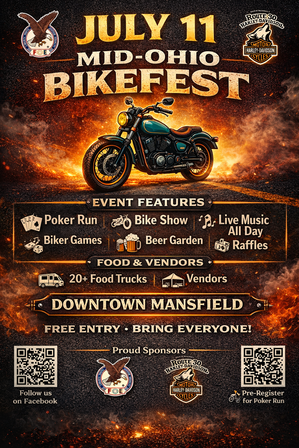 Mid-Ohio BikeFest & KidsFest returns to Downtown Mansfield on July 11
