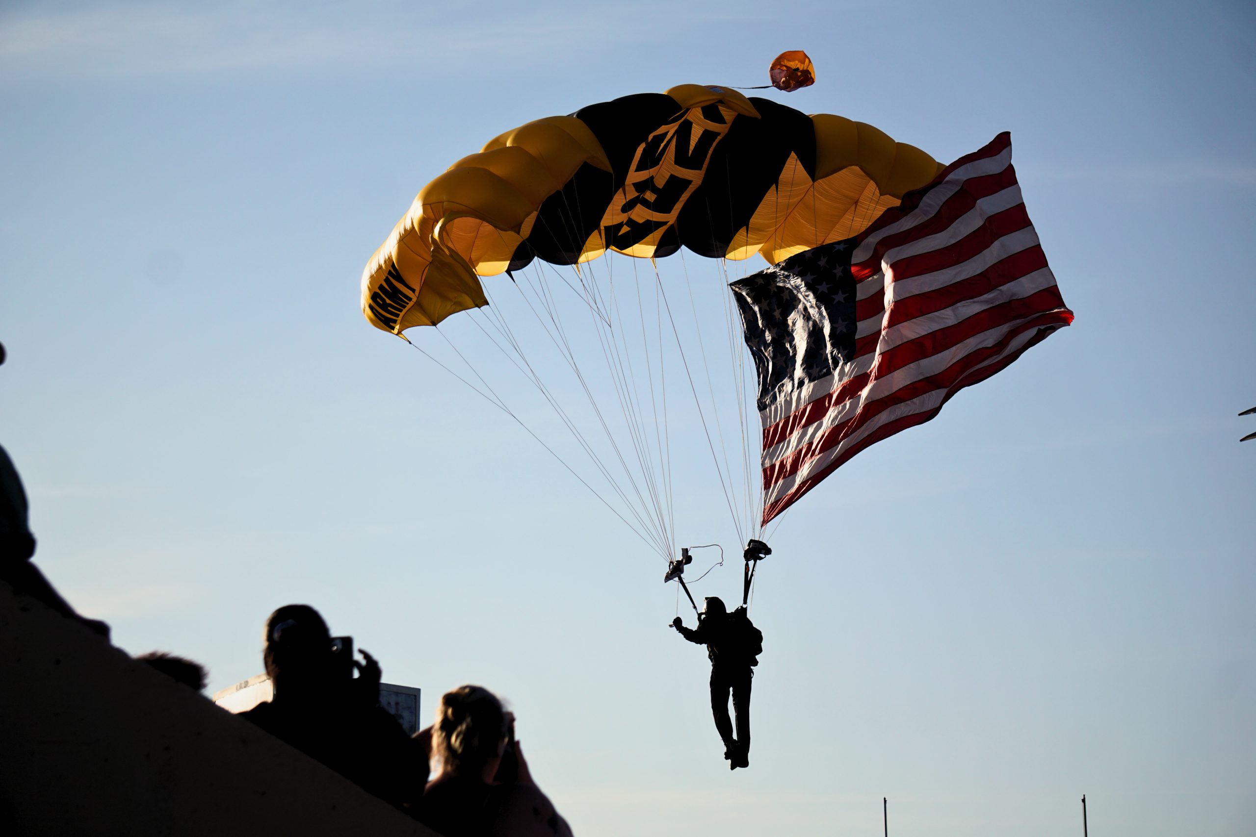 U.S. Army Golden Knights perform aerial show at Peace on My Block Festival