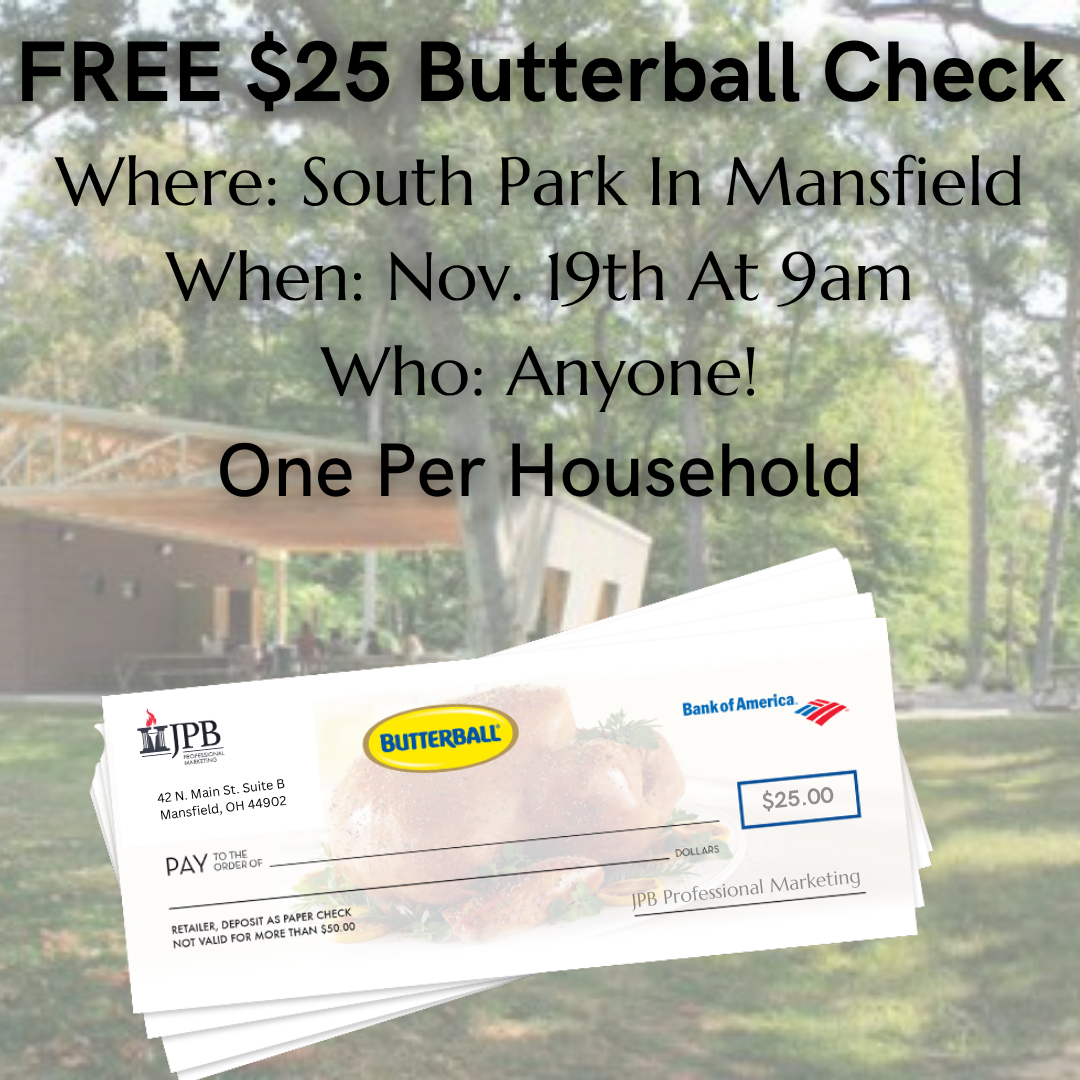 JPB Professional Marketing offers holiday turkey gift check giveaway